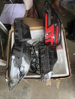 Highlander 2014-2020 LED Tail Lights Black Red Car Styling
