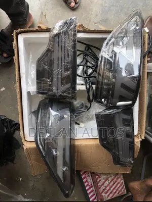 Highlander 2014-2020 LED Tail Lights Black Red Car Styling