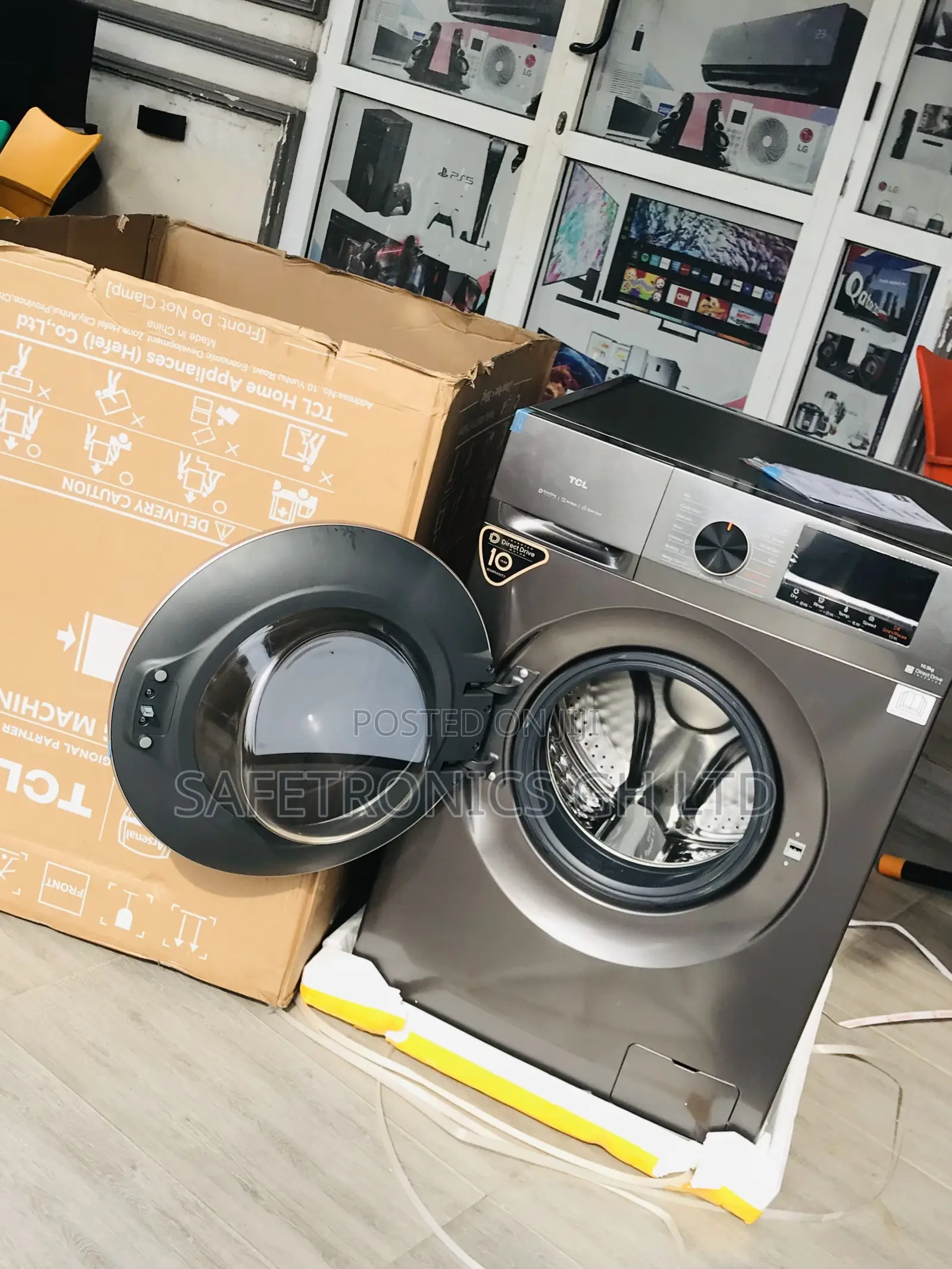 Lastest Gray 11kg Frontload TCL Fully Automatic Washer