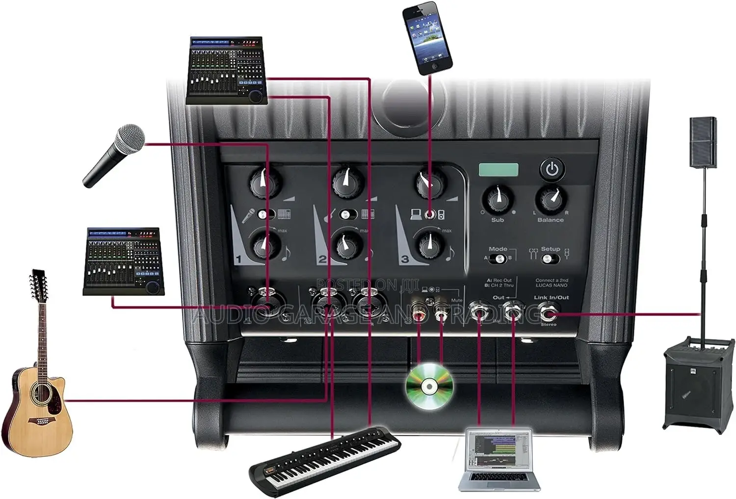 HK PA Active Audio Speaker