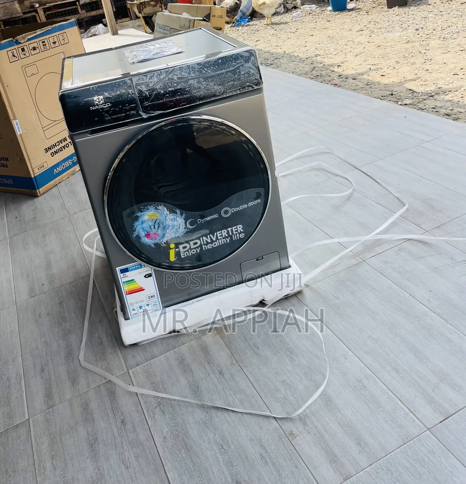Efficient Nasco 11kg Fully Automatic Washing Machine(Gray).