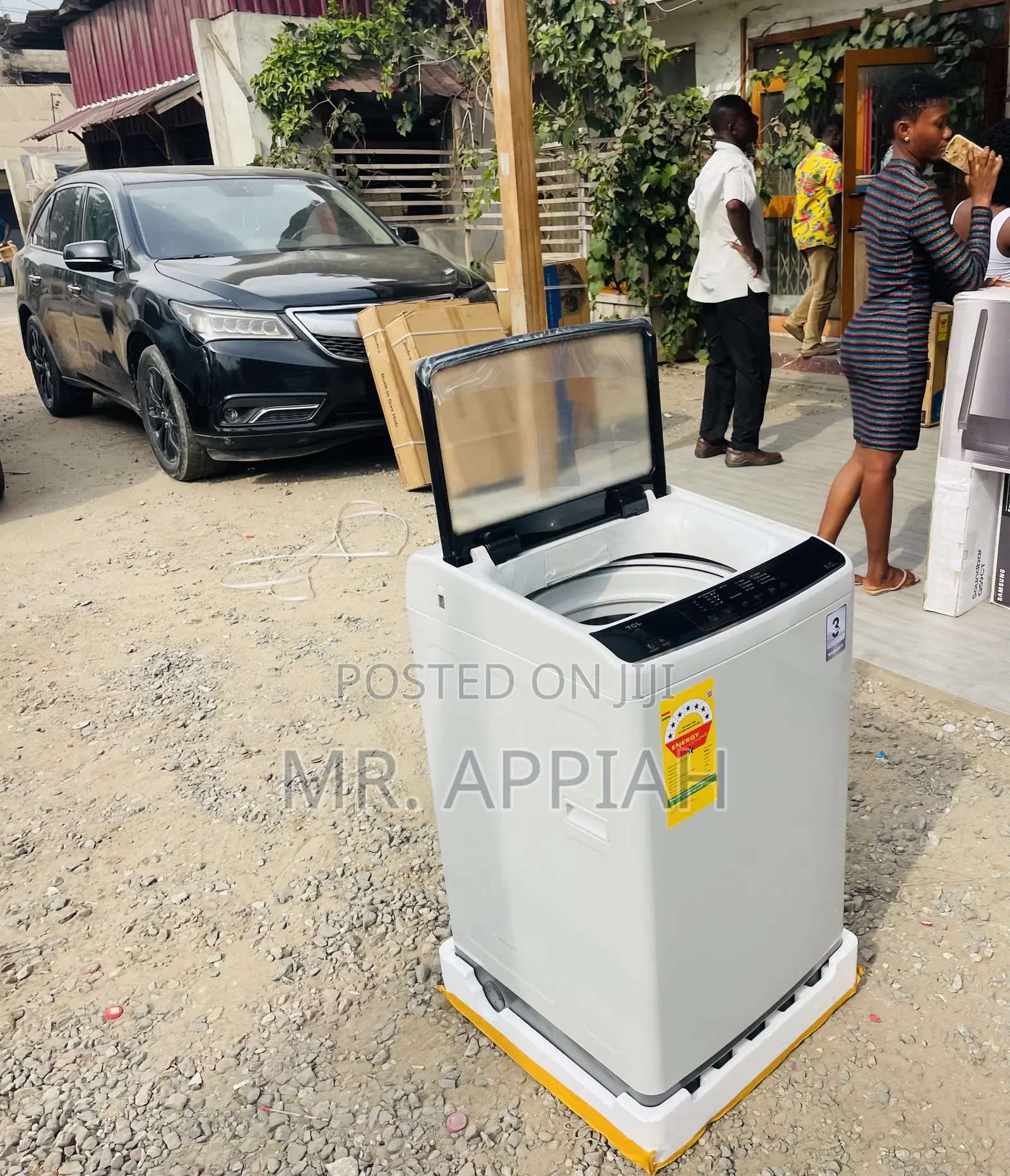 Effortless Cleaning TCL 8kg Fully Auto Washing Machine,Gray