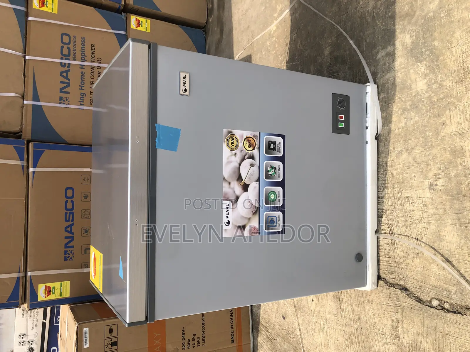 145litres Pearl Chest Freezer Available as Seen