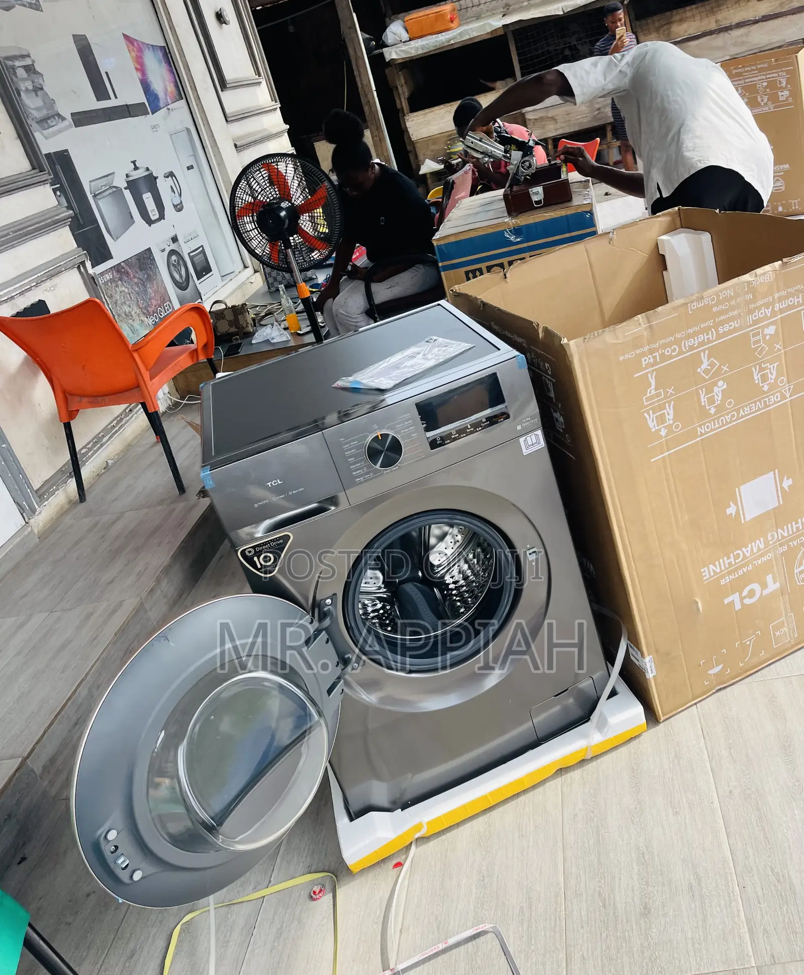 Smart TCL 10.5kg Fully Automatic Washing Machine(Gray).