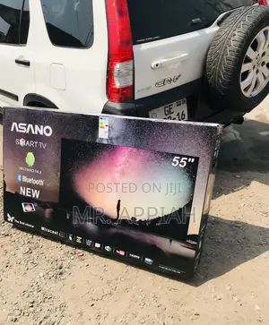 Affordable Asano 55 Inch Smart Screen Television(Black).