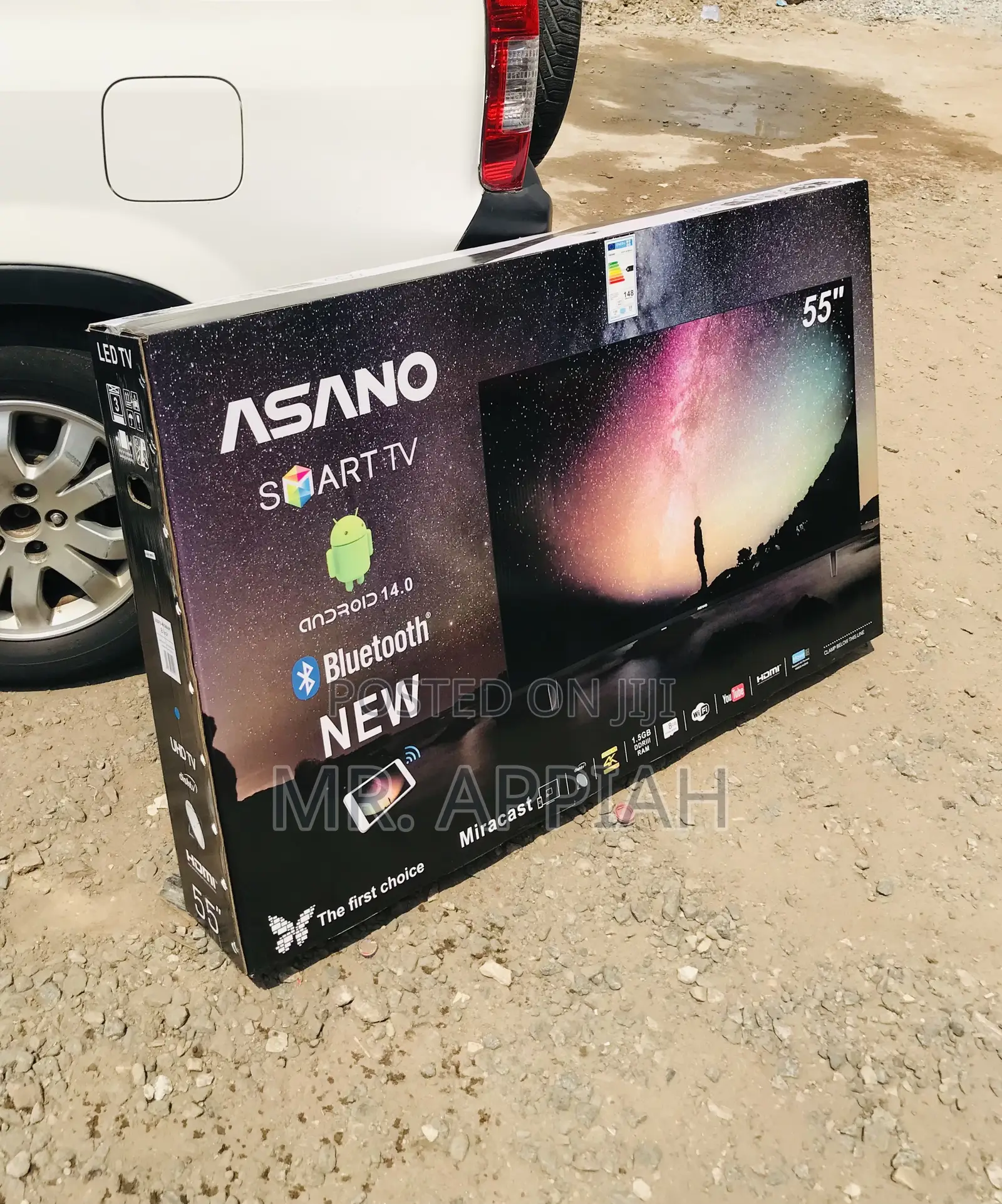 Shop Asano 55 Inch Uhd Smart Screen Television(Black)