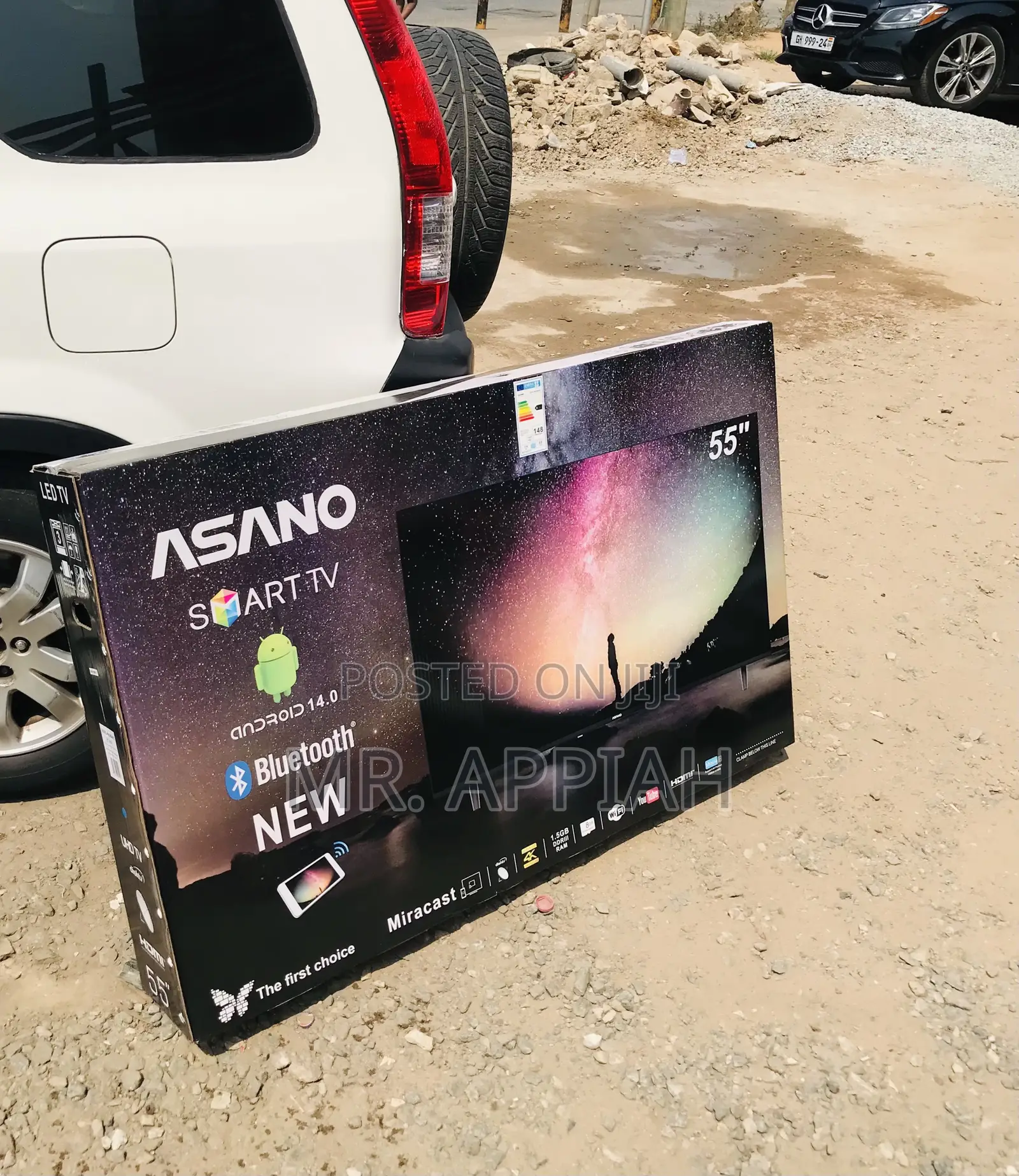 Shop Asano 55 Inch Uhd Smart Screen Television(Black)