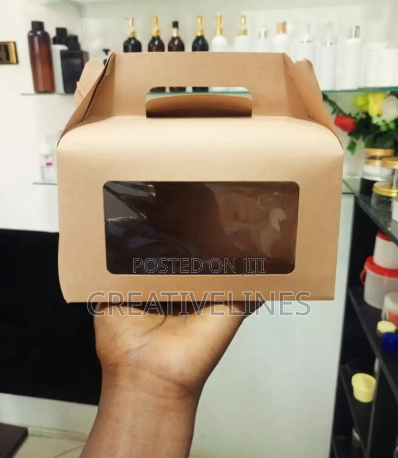 Brown Gamble Box With Window