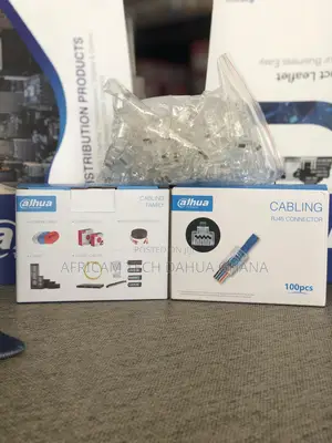 Dahua Utp Cat6 15u" Pass Through Rj45 Connector 100pcs