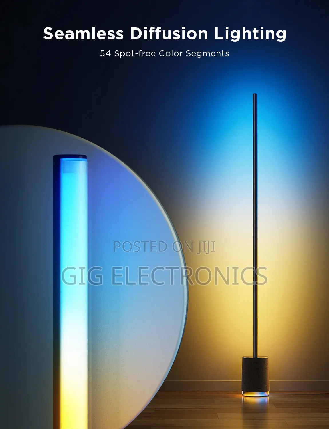 Govee Floor Lamp Pro, RGBIC LED Lamp With Bluetooth Speaker