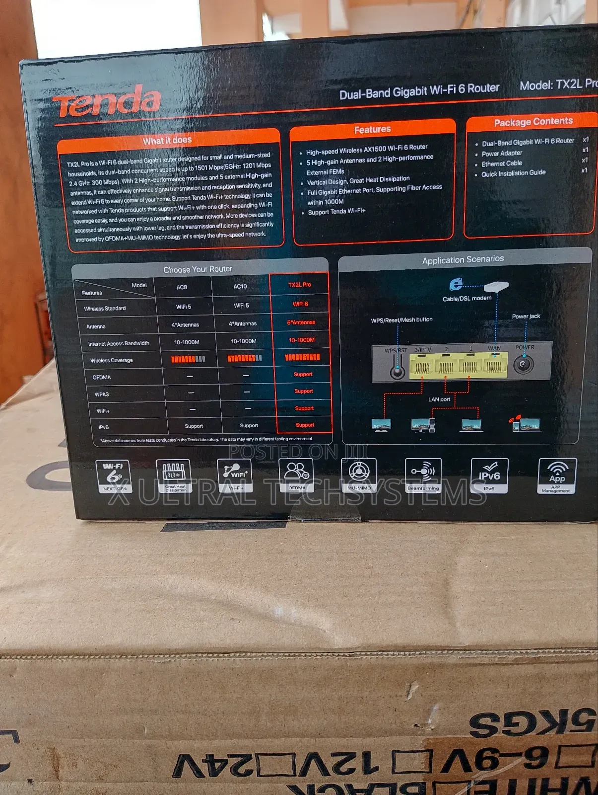 Tenda Wifi 6 Dual Band Gigabit Router