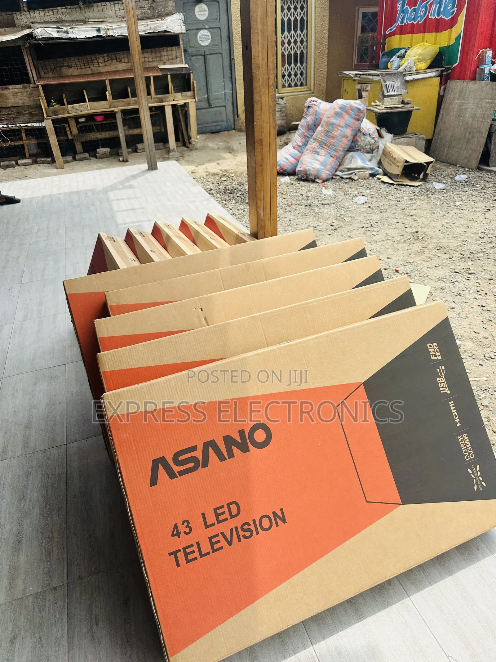High Quality Slim FHD Satellite Image Asano 43” Television