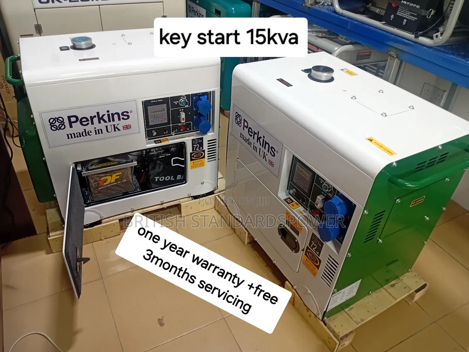 Mute  Silent Diesel Engine Generator Perkins 15kva 16500w