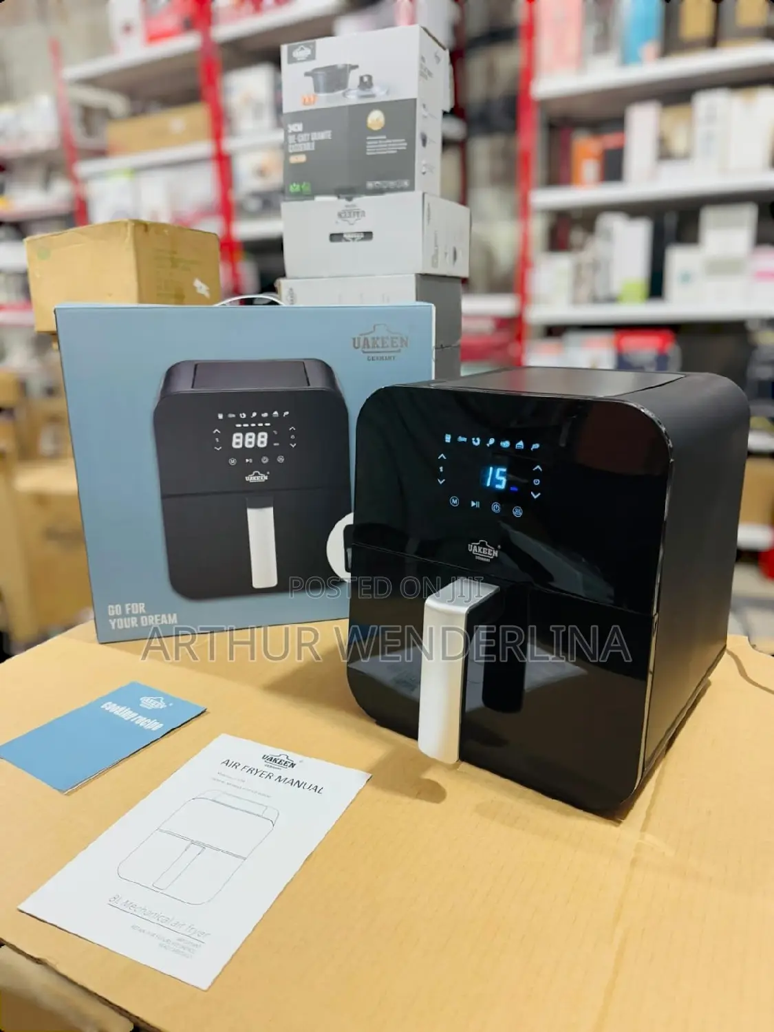 Powerful Uakeen Germany 8l Digital Air Fryer