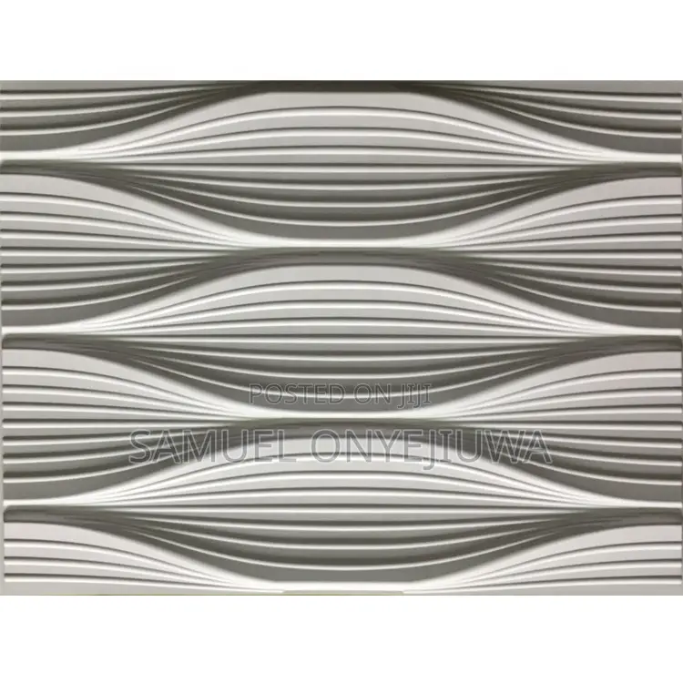 3D PVC Wall Panels White (D130) White