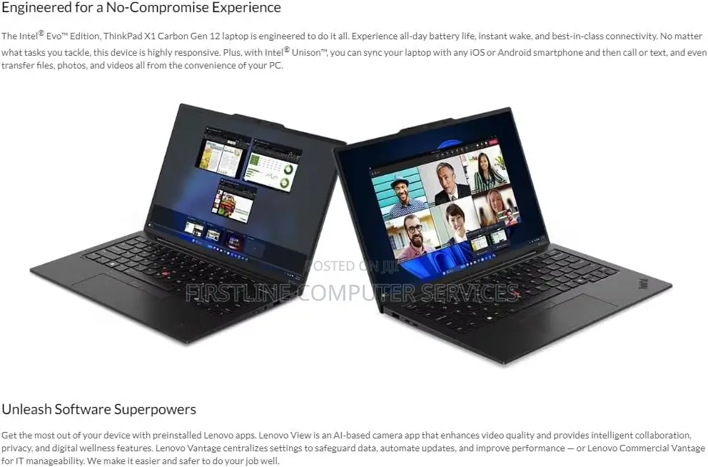 New Laptop Lenovo ThinkPad X1 Carbon 16GB Intel Core Ultra 7 SSD 1T