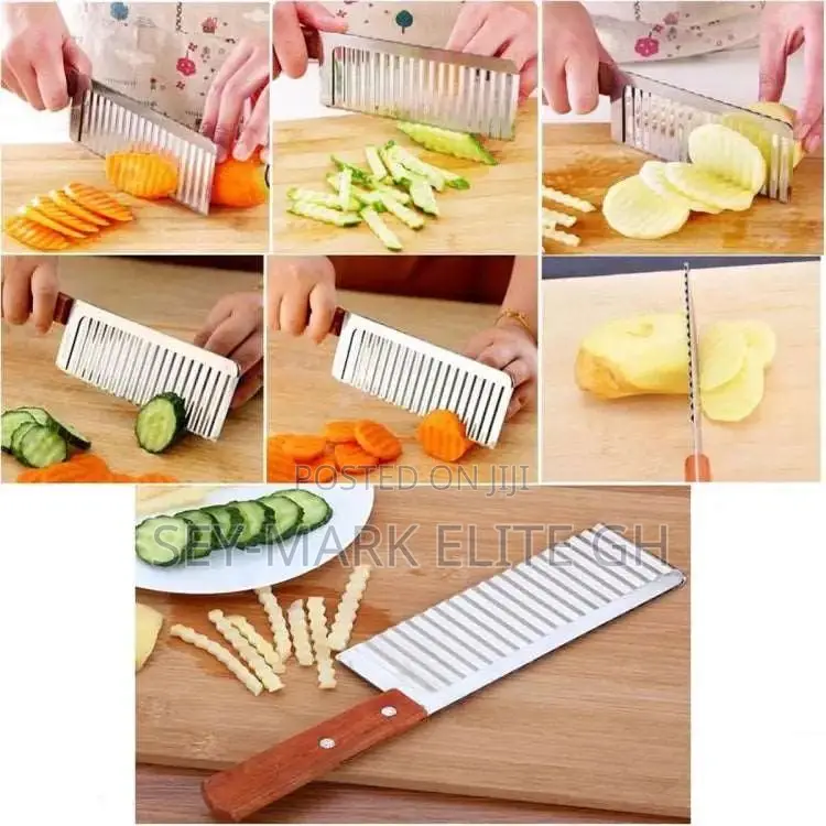 Fruit Knife Zig Zag/Wavy/Potato/Fruits/Vegetables Cutter