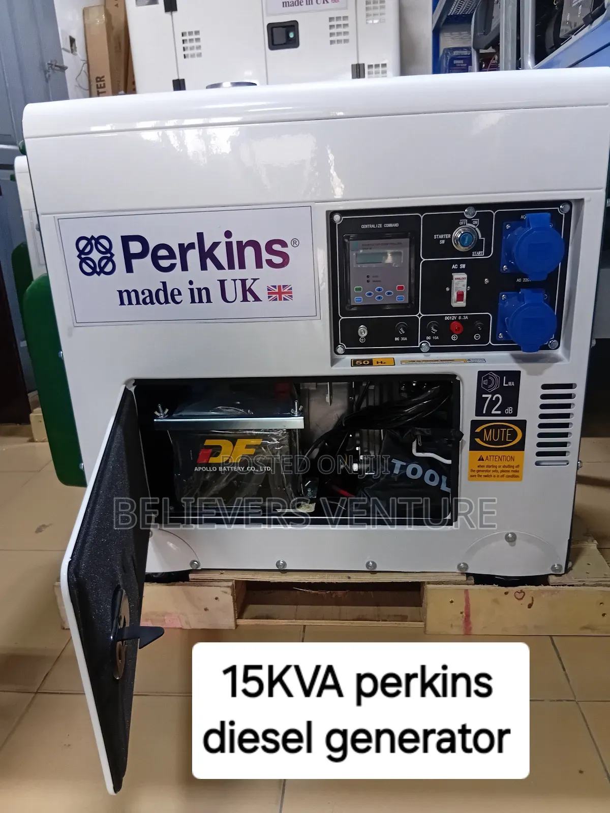 100%Copper 15kva Diesel Generator 16500watt