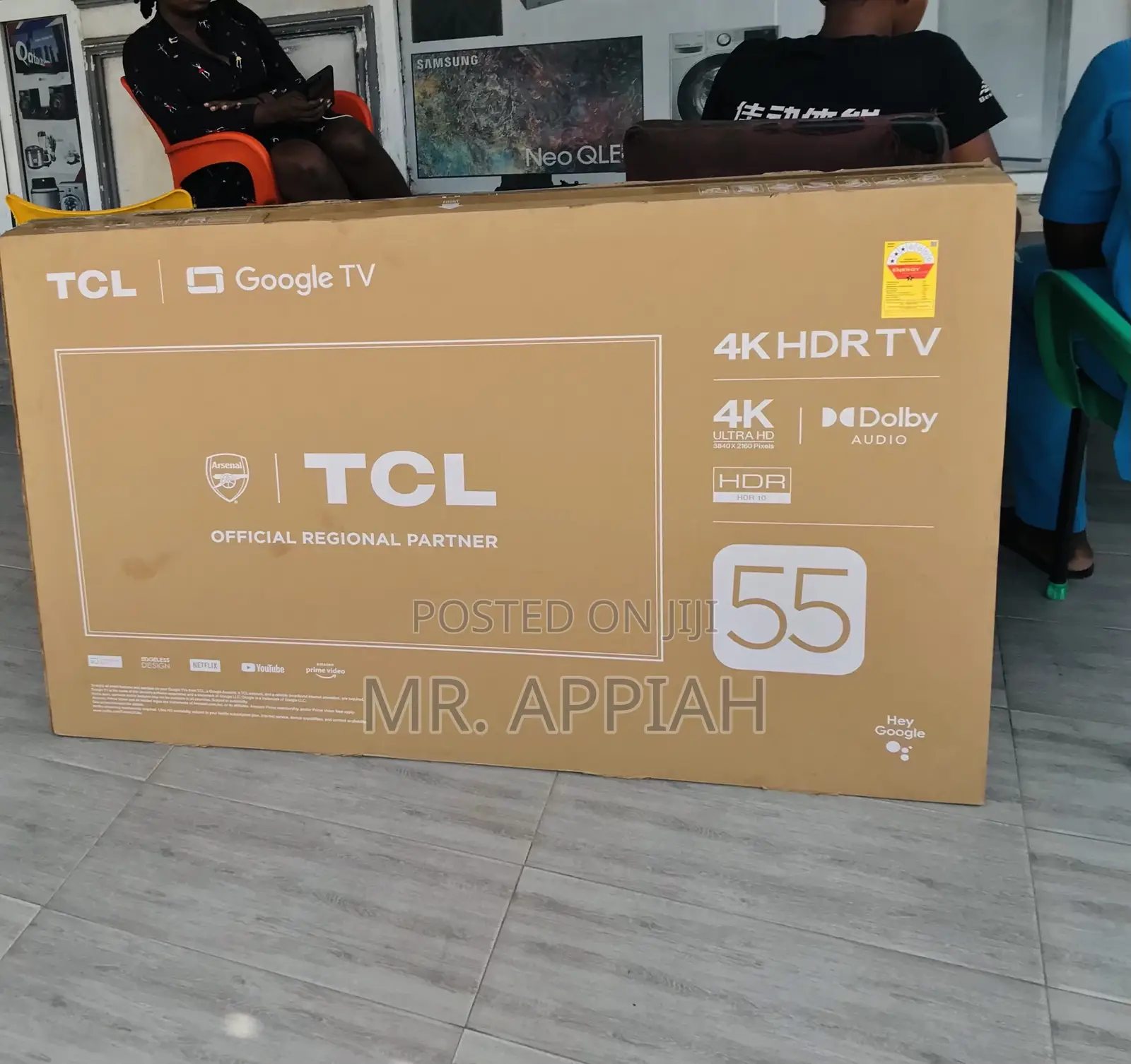 Sleek TCL 55P755 55 Inch HDR Smart Screen Television.