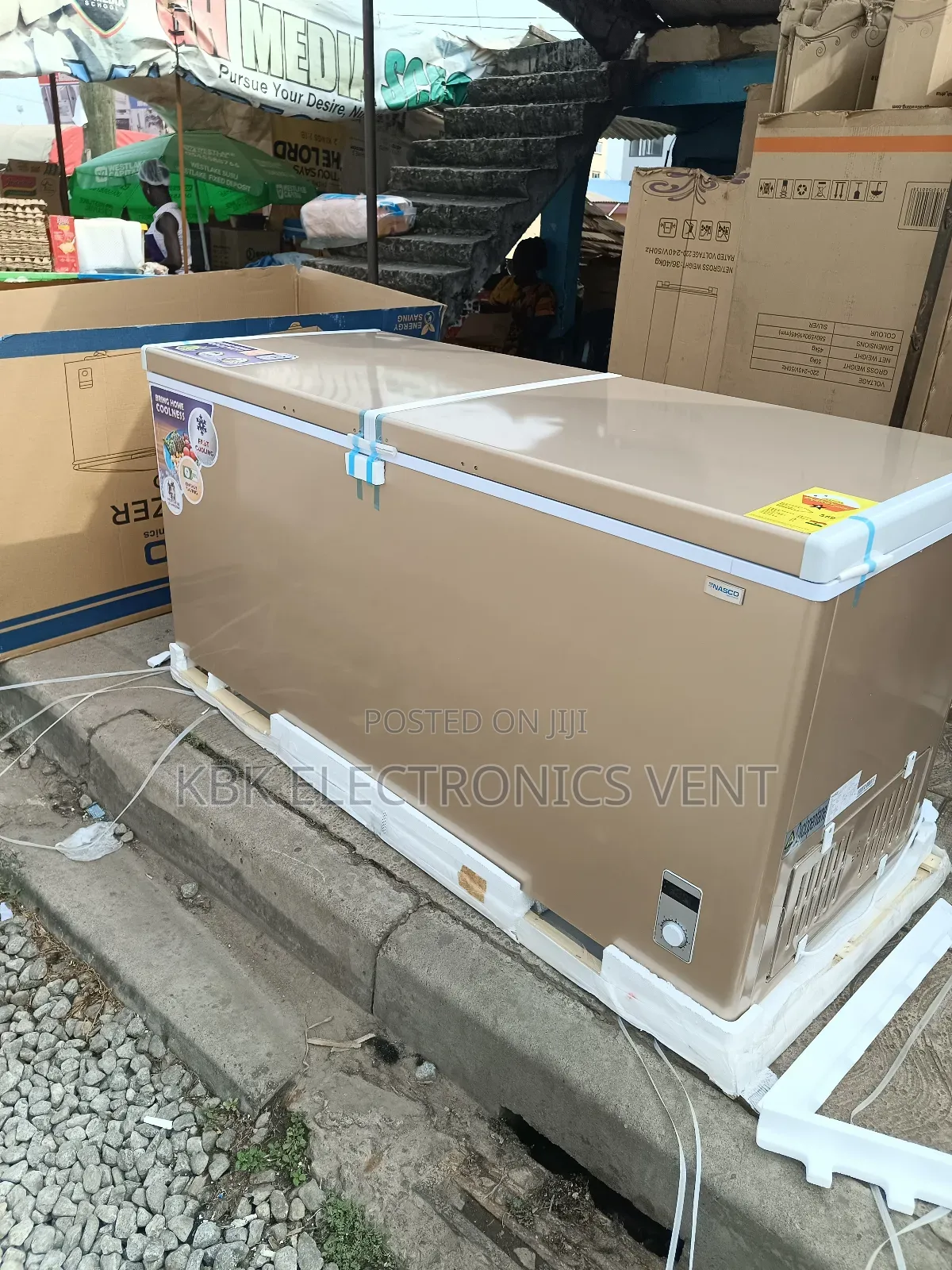 Nasco 545ltr Double Door Chest Freezer