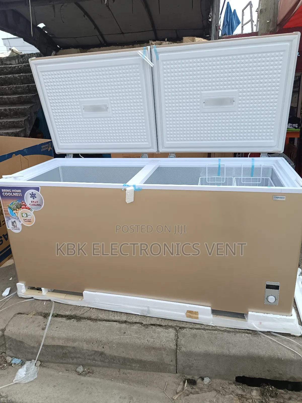 Nasco 545ltr Double Door Chest Freezer