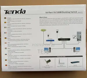 Tenda 16port Desktop Normal Switch 10/100mbps