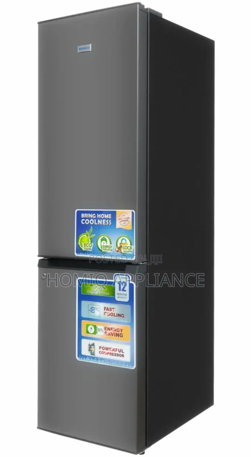 New Nasco 170ltr Bottom Freezer Refrigerator Nasd2-23-Sk