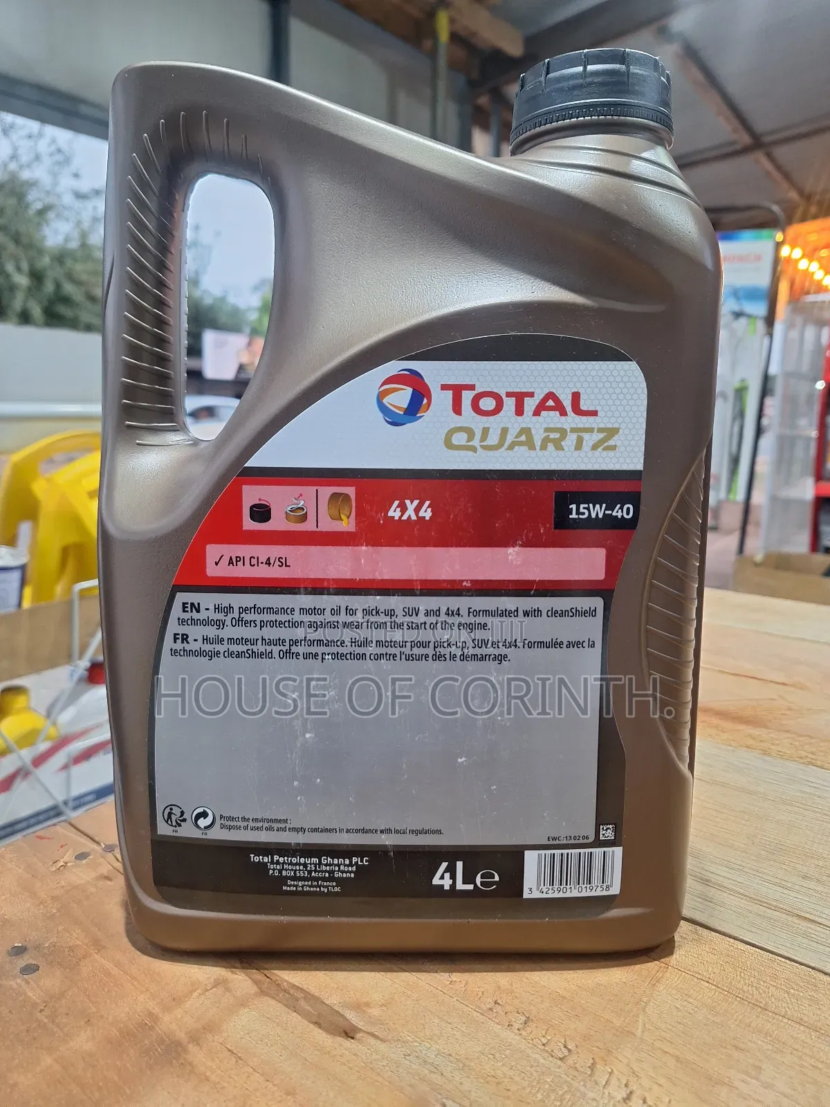 Total Quartz 4x4 15w40 4l
