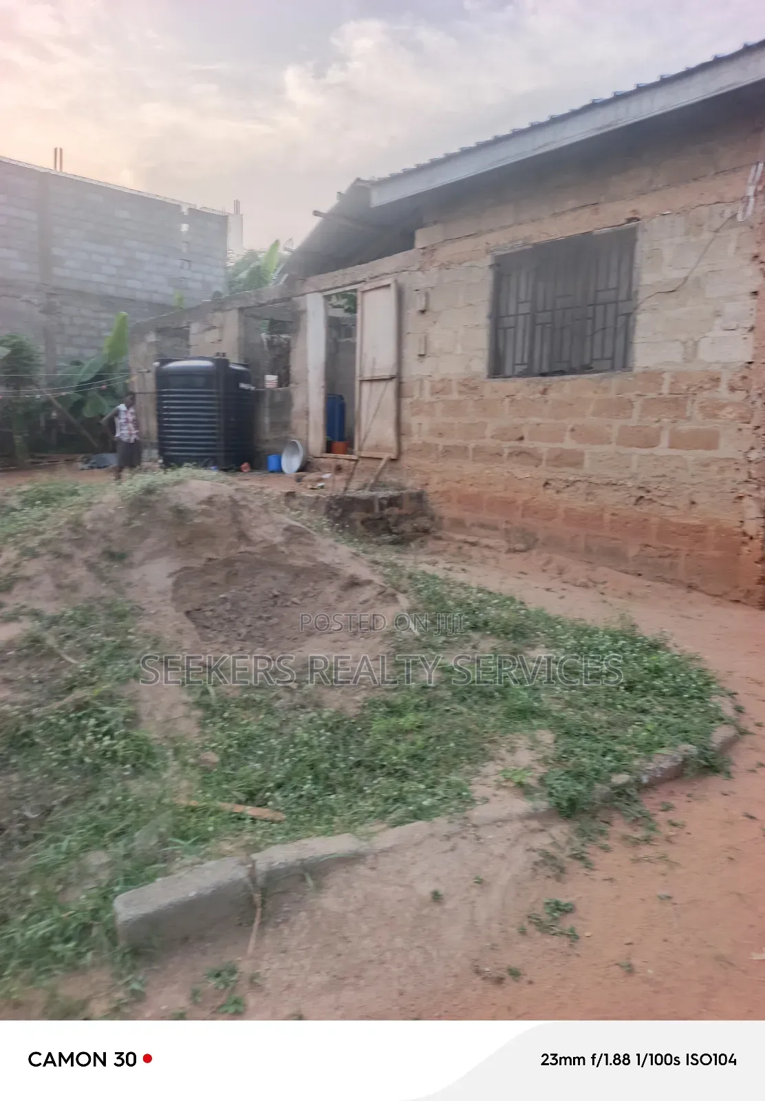 Uncompleted Building on Half Plot of Land for Sale Abokobi
