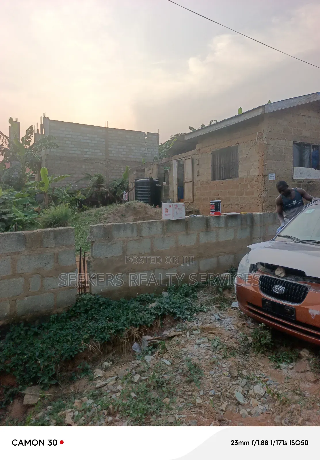 Uncompleted Building on Half Plot of Land for Sale Abokobi