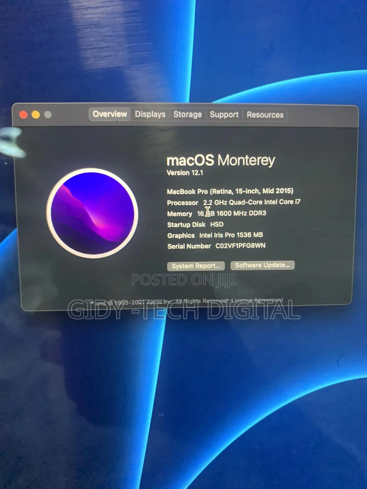 Laptop Apple MacBook 2015 16GB Intel Core I7 SSD 256GB