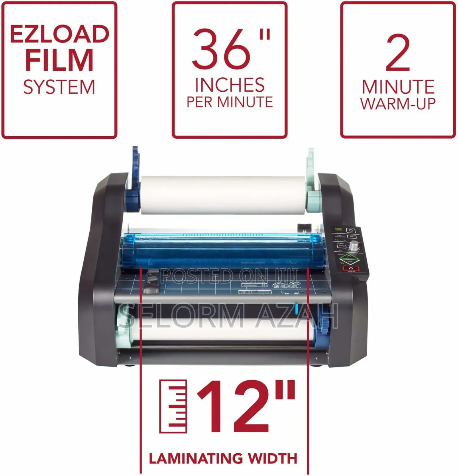 GBC Ultima 35 Ez Load Thermal Roll Laminator, 12