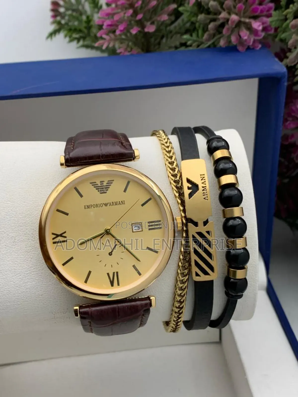 Authentic Emporio Armani and Bracelet