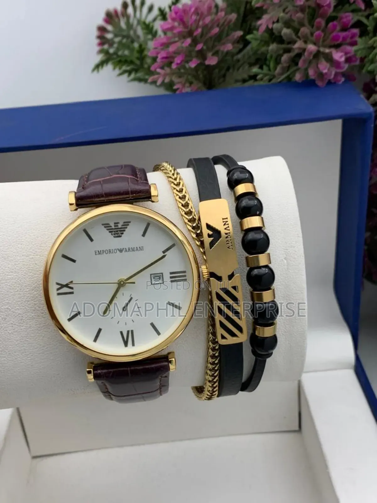 Authentic Emporio Armani and Bracelet