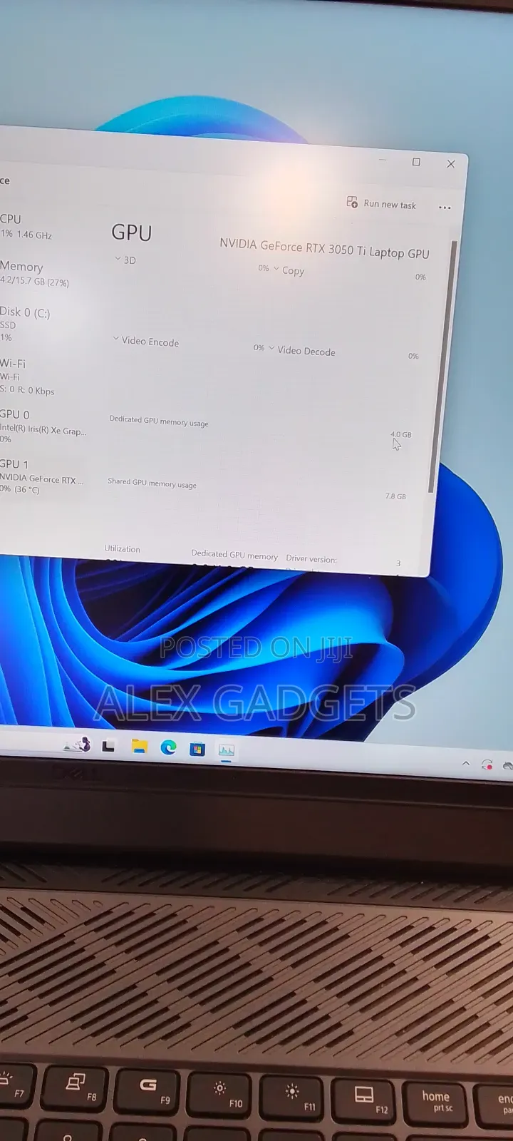 Laptop Dell G16 7620 16GB Intel Core I7 SSD 512GB