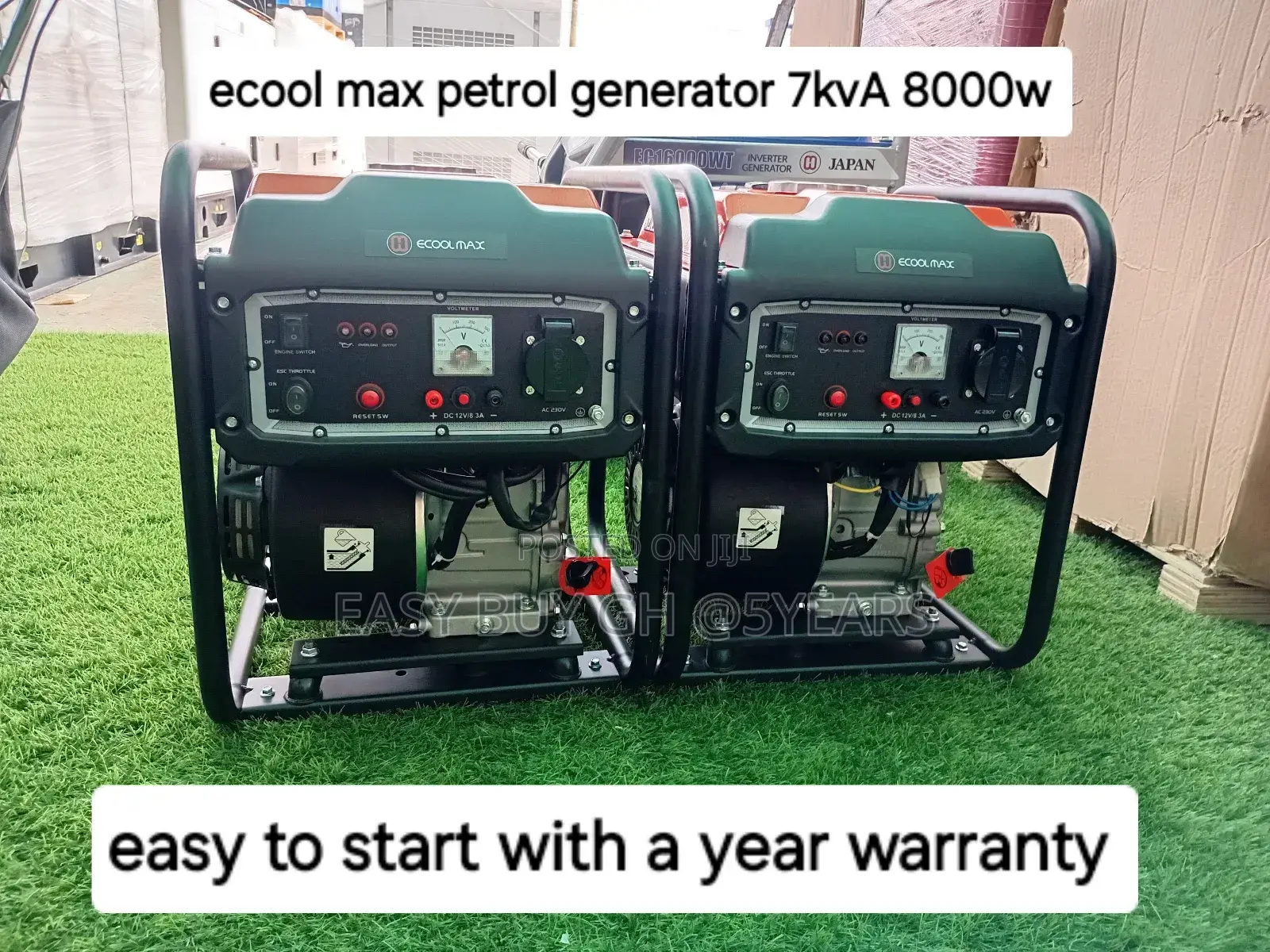 Standard Quality Ecool Max Petrol 7kva 8000watts Genset 7kva
