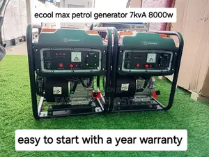 Standard Quality Ecool Max Petrol 7kva 8000watts Genset 7kva