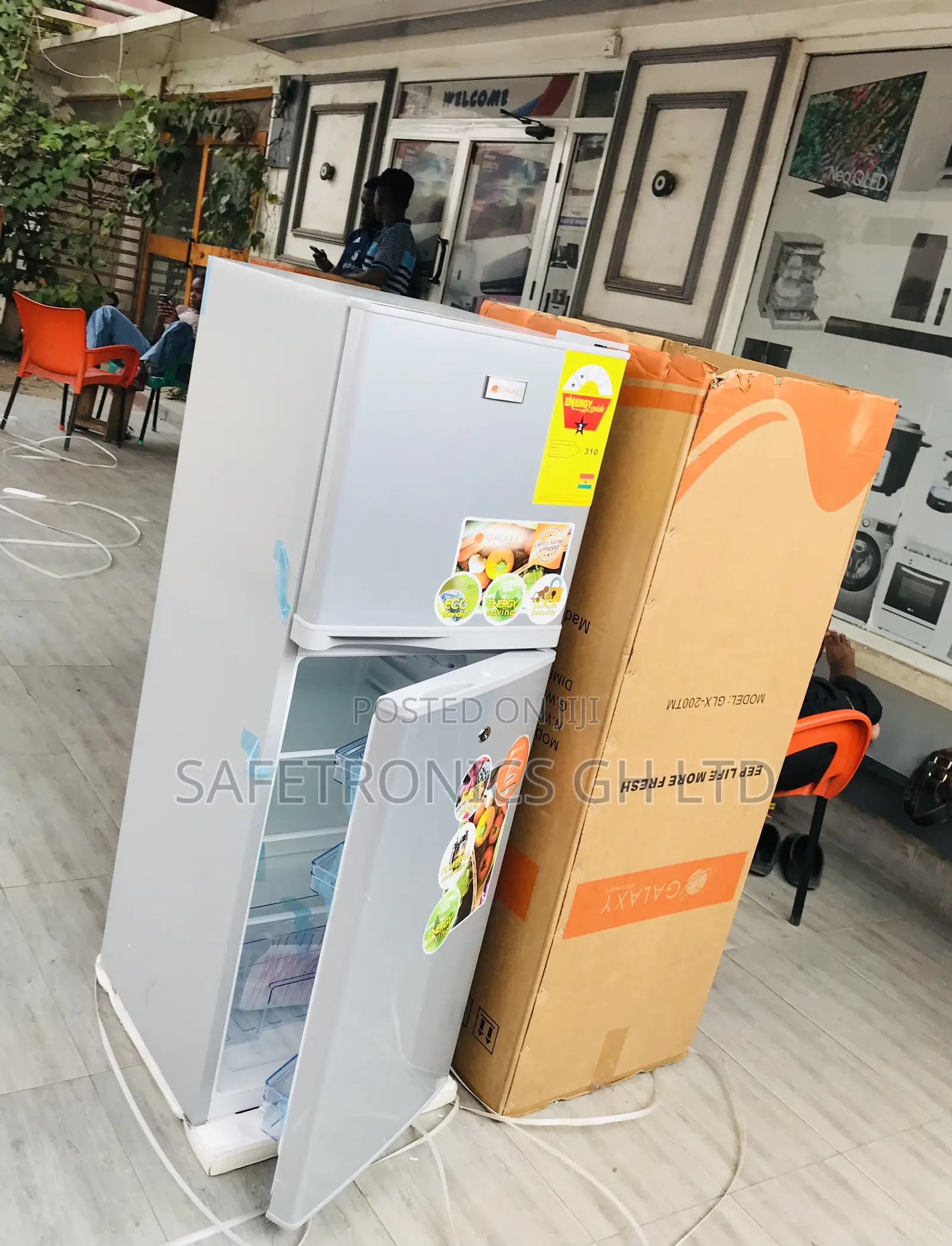 Boxed Reliable Galaxy Top Mount 2doors GLX-200TM Fridge