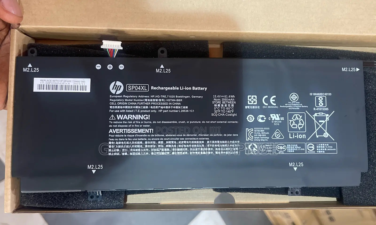 Original Battery for HP Spectre X360 13-Sp04xl