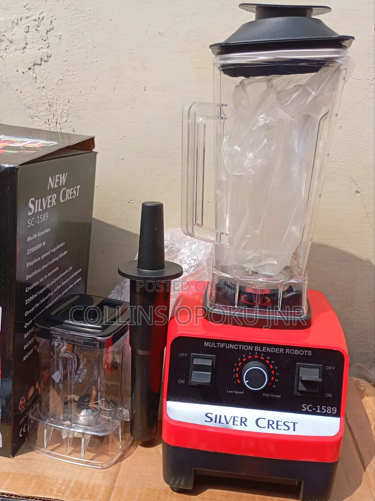 4500w Silver Crest 2 in 1 Blender Grinder - Sc-1589