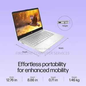 New Laptop HP 14S 8GB Intel Core I3 SSD 256GB