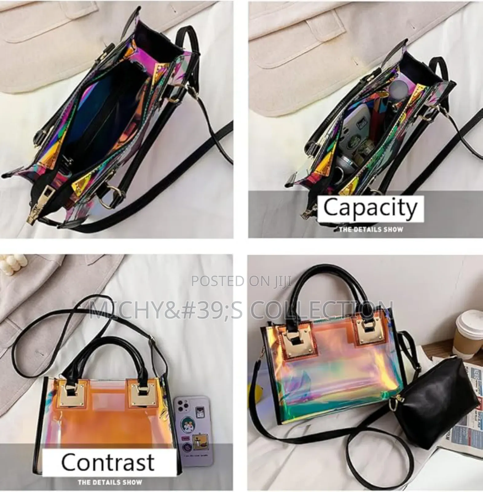Meduim Size Transparent/Laser Bag