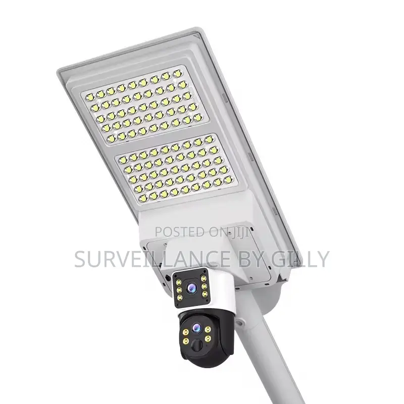 500W Dual Lens Solar Street Light Camera 360 PTZ