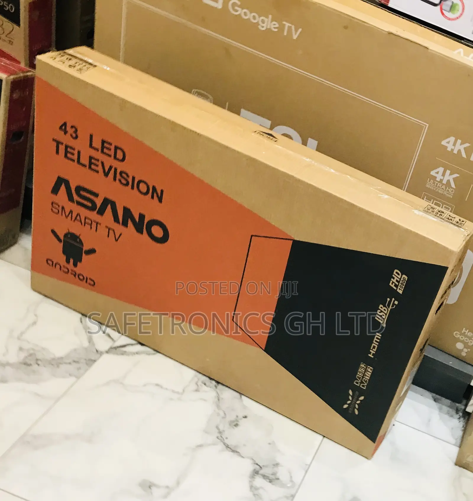 Unique 43 Inch Smartscreen Led Asano Full HD Tv