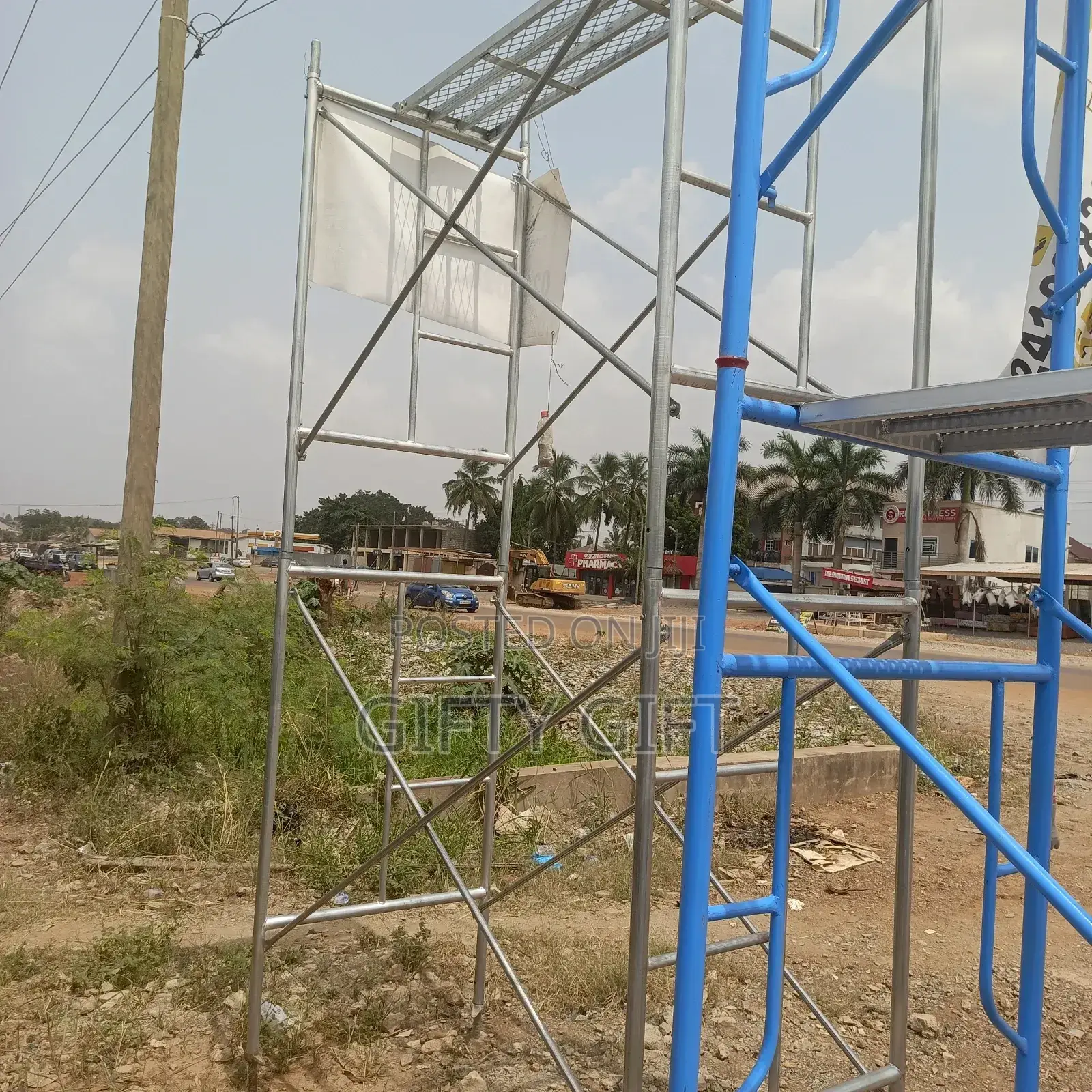 Local Blue Scaffolds 6ft by 6ft