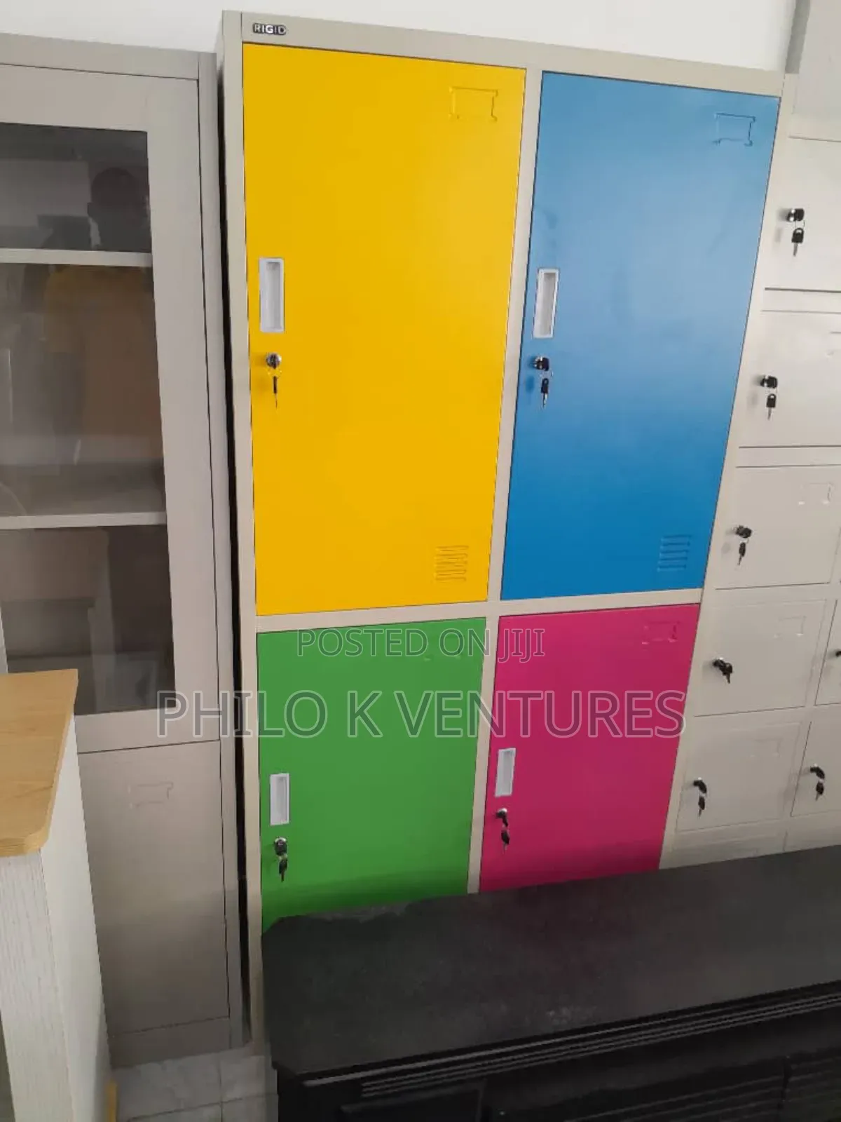 Colourful 4 Lockers