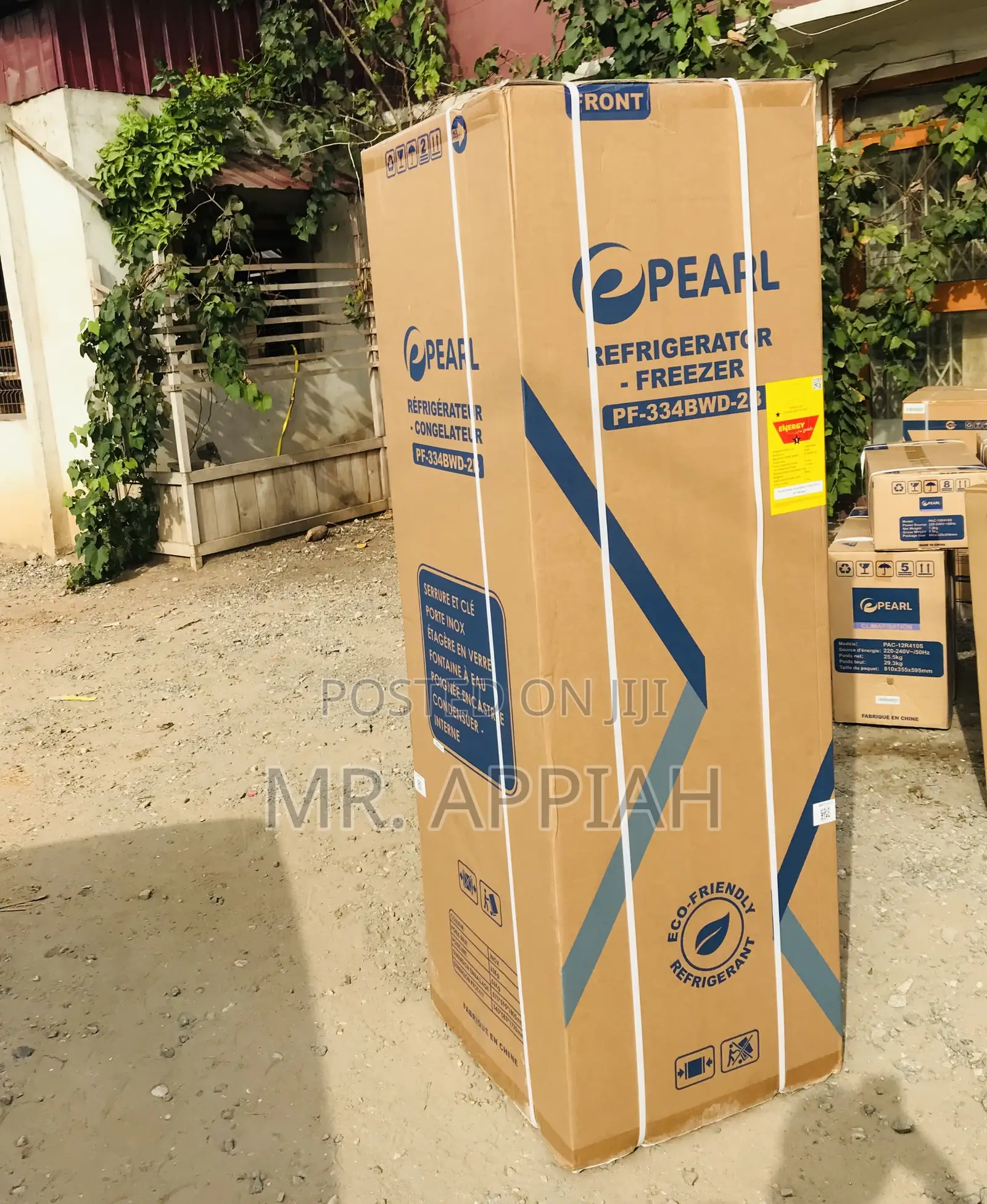Shop Unique Pearl Pf-334bwd 2 Door Fridge(Silver).