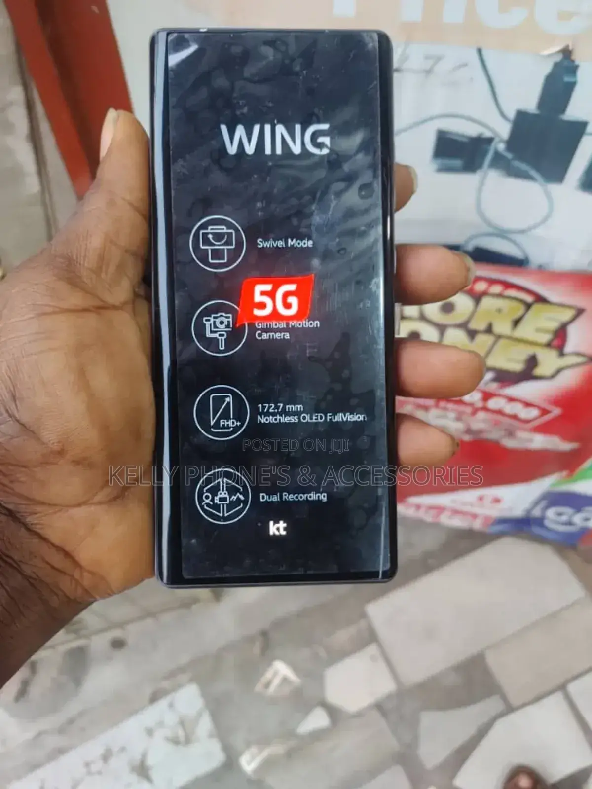 LG Wing 5G 128 GB Black
