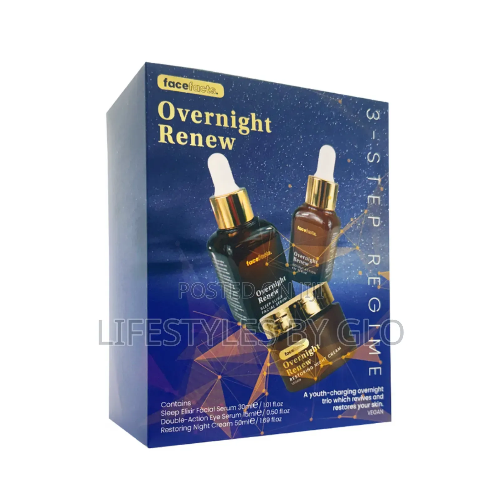 Face Facts
Face Facts Overnight Renew Set 3 Step Regime