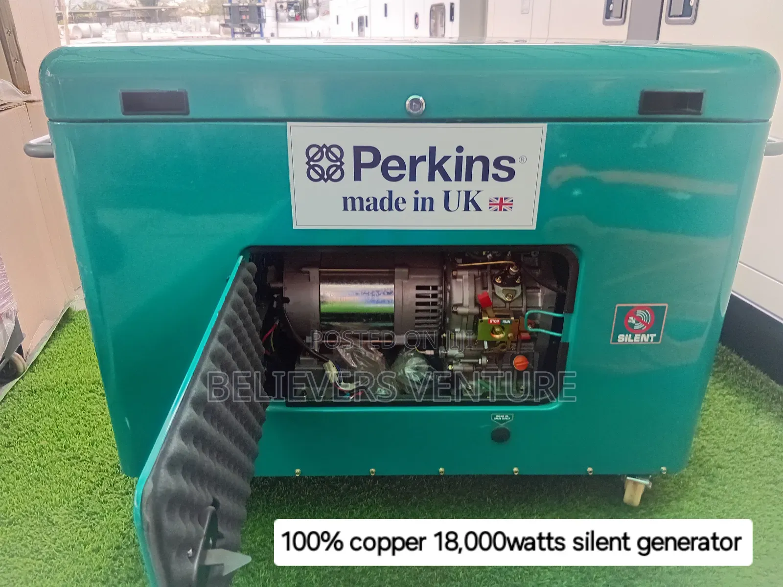 Diesel Engine Copper 100% Copper 18kva Diesel Engine Generator Silent Generator in Accra ...